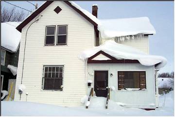 Typical U.P. home, typical February day