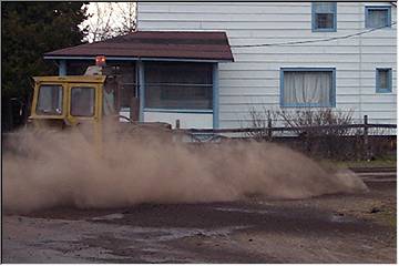 Sweeping the stamp-sand