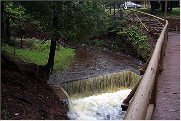 Bridge/falls at Gitche Gumee