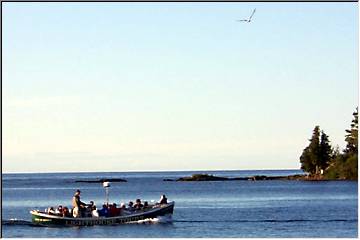 Lighthouse tour boat, Copper Harbor