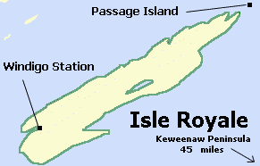 Map of Isle Royale