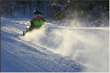 A cloud of dust (snow, that is)