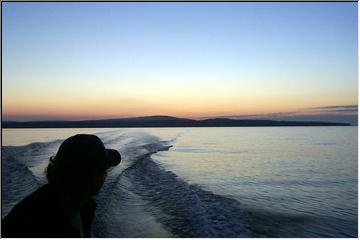 Out and back after sunset