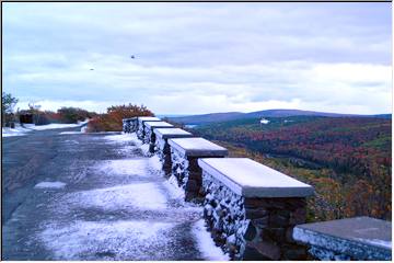 First sticking snow