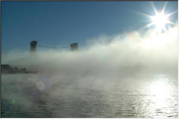 Low fog at the Lift Bridge