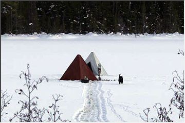 High tech ice fishing