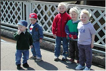 Yooper pixies on the foot bridge