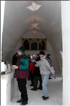 Inside the Snow Castle