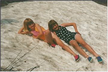 Snow Bathing Beauties