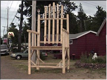 Shoebox Memory of Paul Bunyan's chair