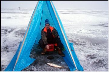 Somethin' fishy on the ice