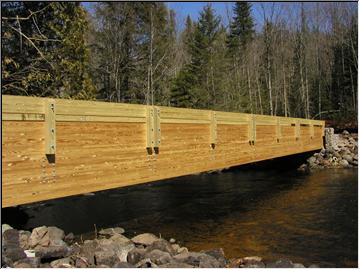 New bridge at Bond Falls