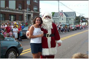 Dee and Santa