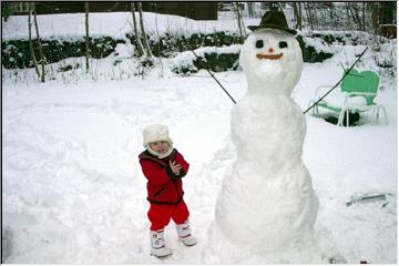 Frosty and friend