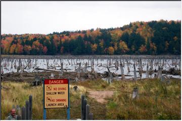 No swimming!