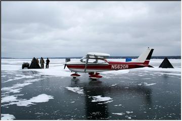 Icy landing