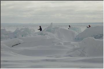 Ice skiing