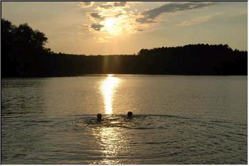 Evening dip