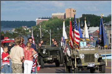 Here comes the parade!