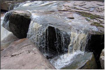 Big rocks, little river