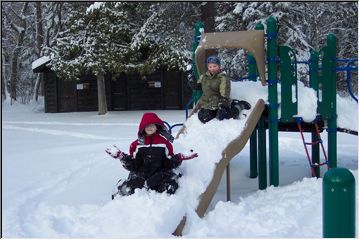 Snowy Fort fun