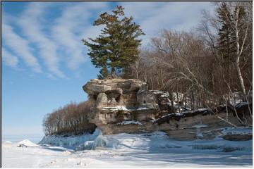 Frozen rocks