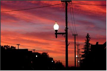 Red sky at night