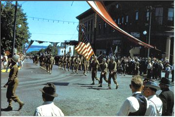 Marching troops