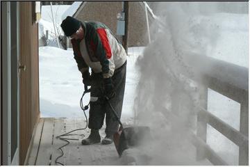 Blowing snow