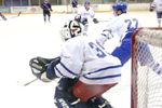 Goalie at work