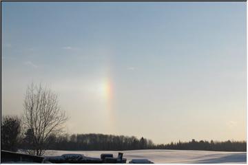 Winter rainbow