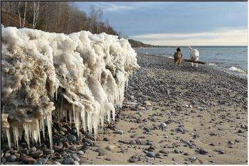 Emerging shoreline