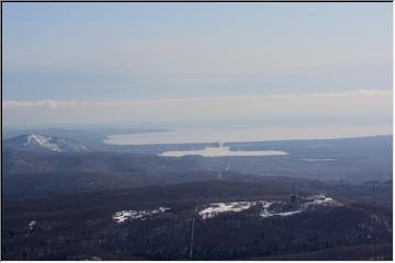 Looking toward Lac La Belle