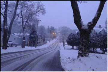 Snow covered streets