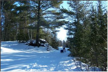 Skiing in