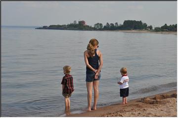 Lake Superior beach fun