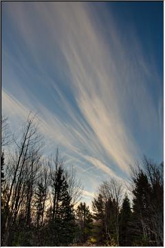 Wispy clouds